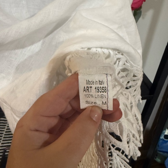 Valentina Naldi Made in Italy Linen Sleeveless Top Size Small - Picture 4 of 6